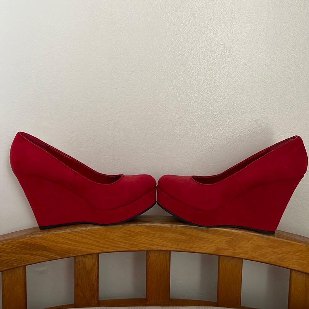 Red Heeled Wedges